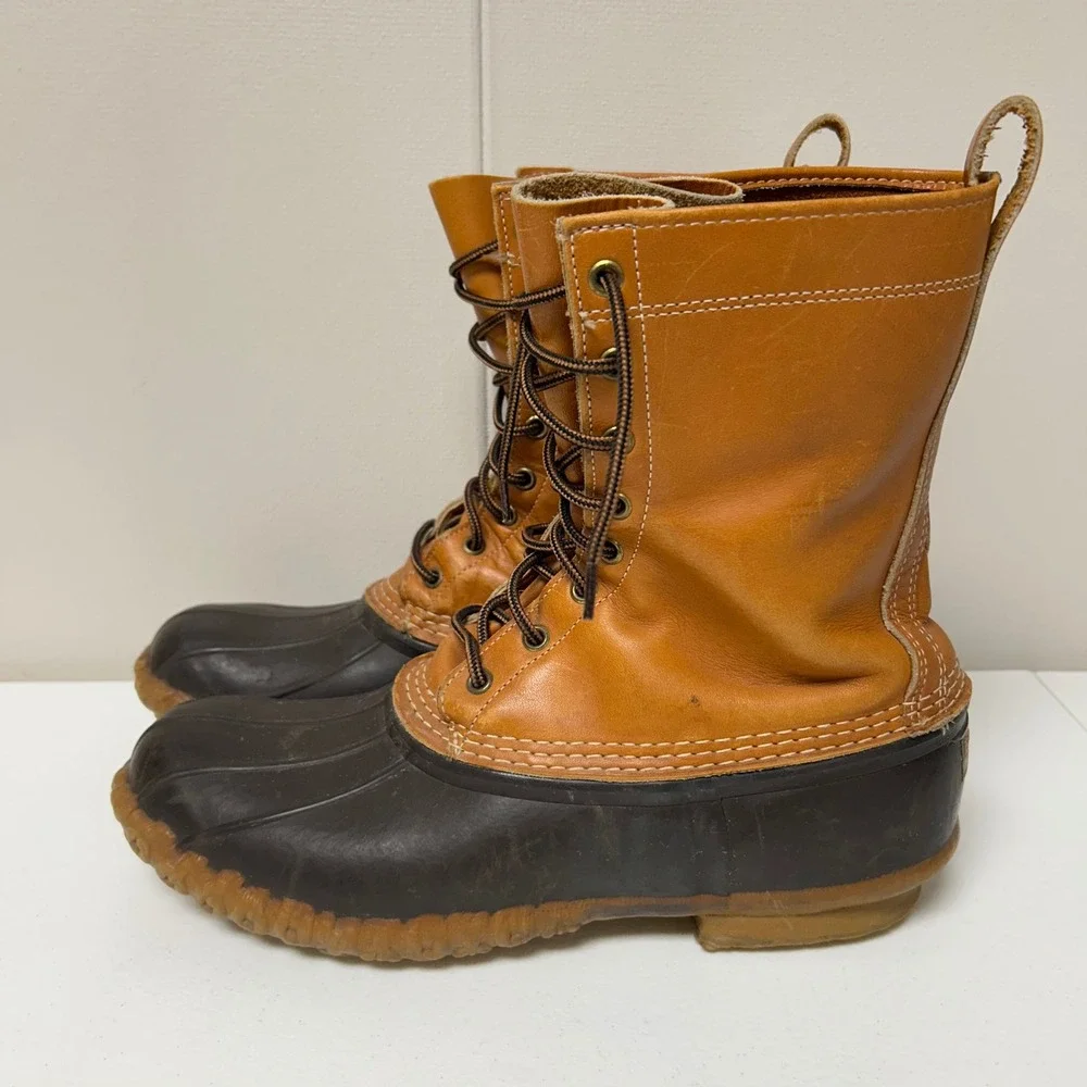 Vintage L.L. Bean Boots Mens 10 Tan Brown 10